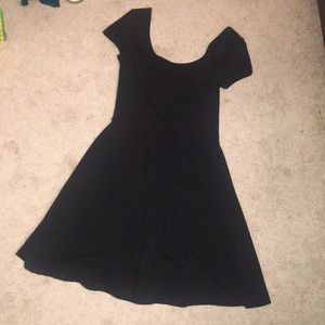 Black Skater Dress- XS